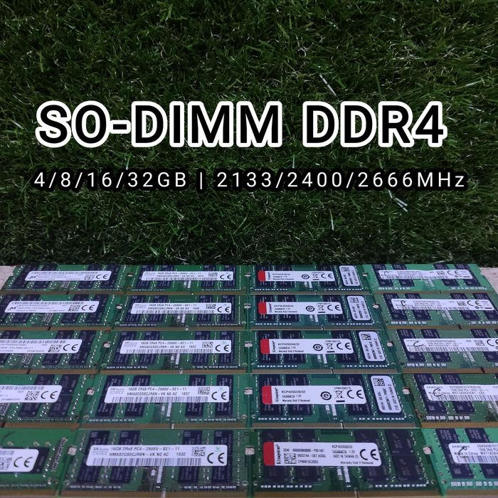 Оперативна пам'ять для ноутбуків (RAM) SO-DIMM DDR4 4GB (8, 16, 32GB)