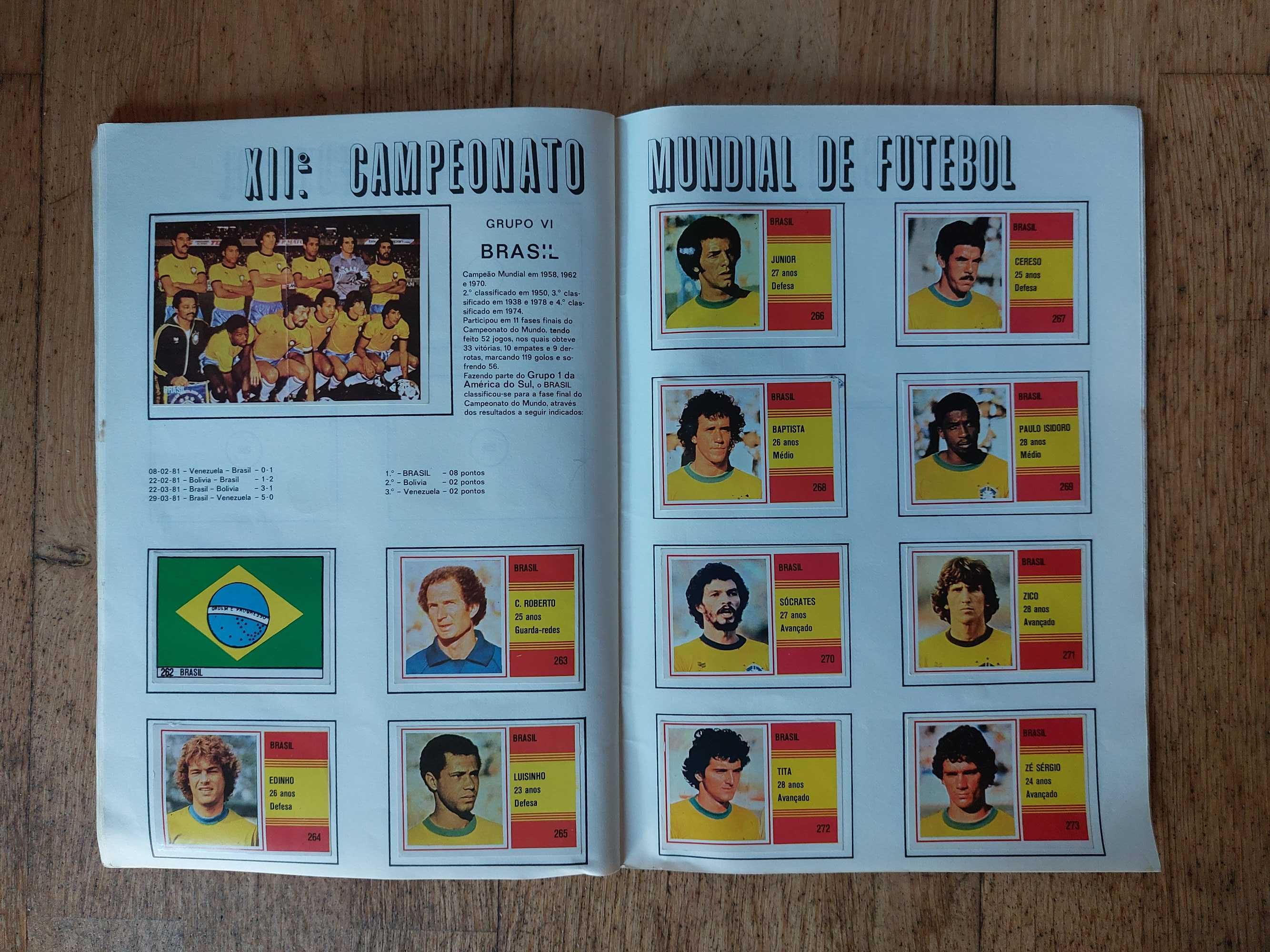 Colecção - XII Campeonato do Mundo de futebol 1982 - Completa