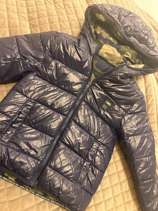 Dwustronna kurtka zimowa dla chłopca r.122