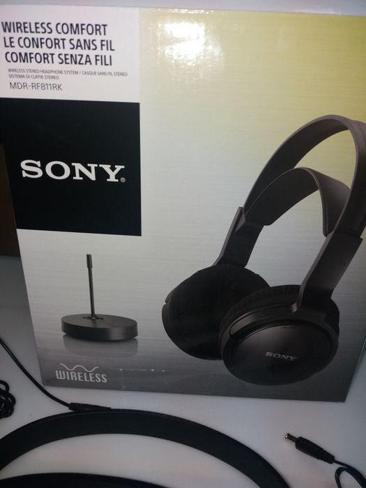 Auscultadores Wireless SONY MDRRF811RK (On Ear - Preto)