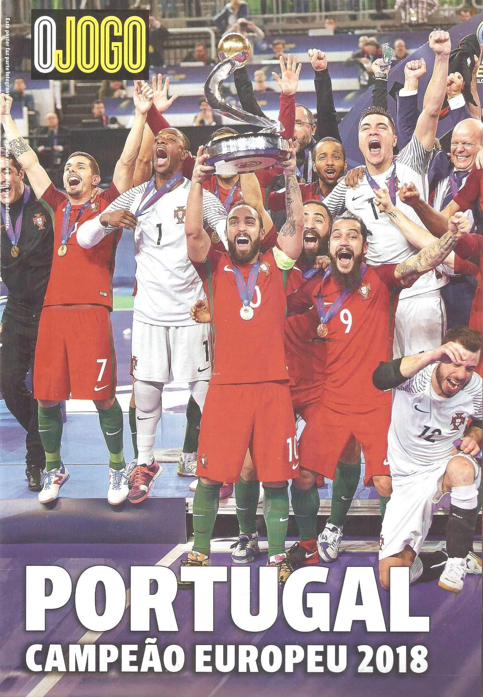 poster futsal Portugal campeão euro 2018