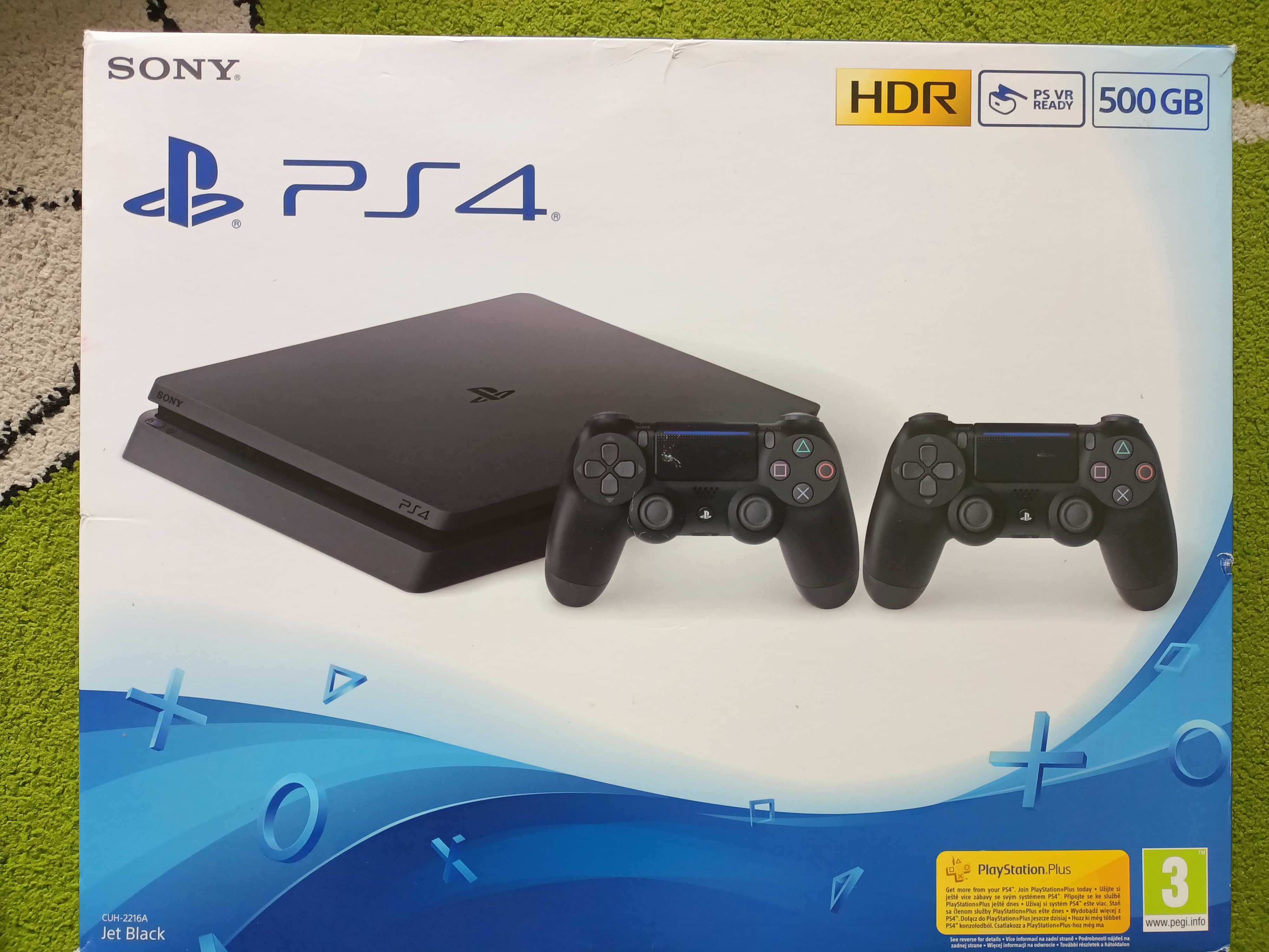 PS4, Konsola PlayStation 4, Czarna, 500 GB