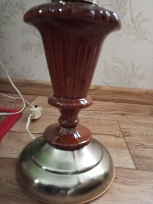 Лампа настільна скло кераміка