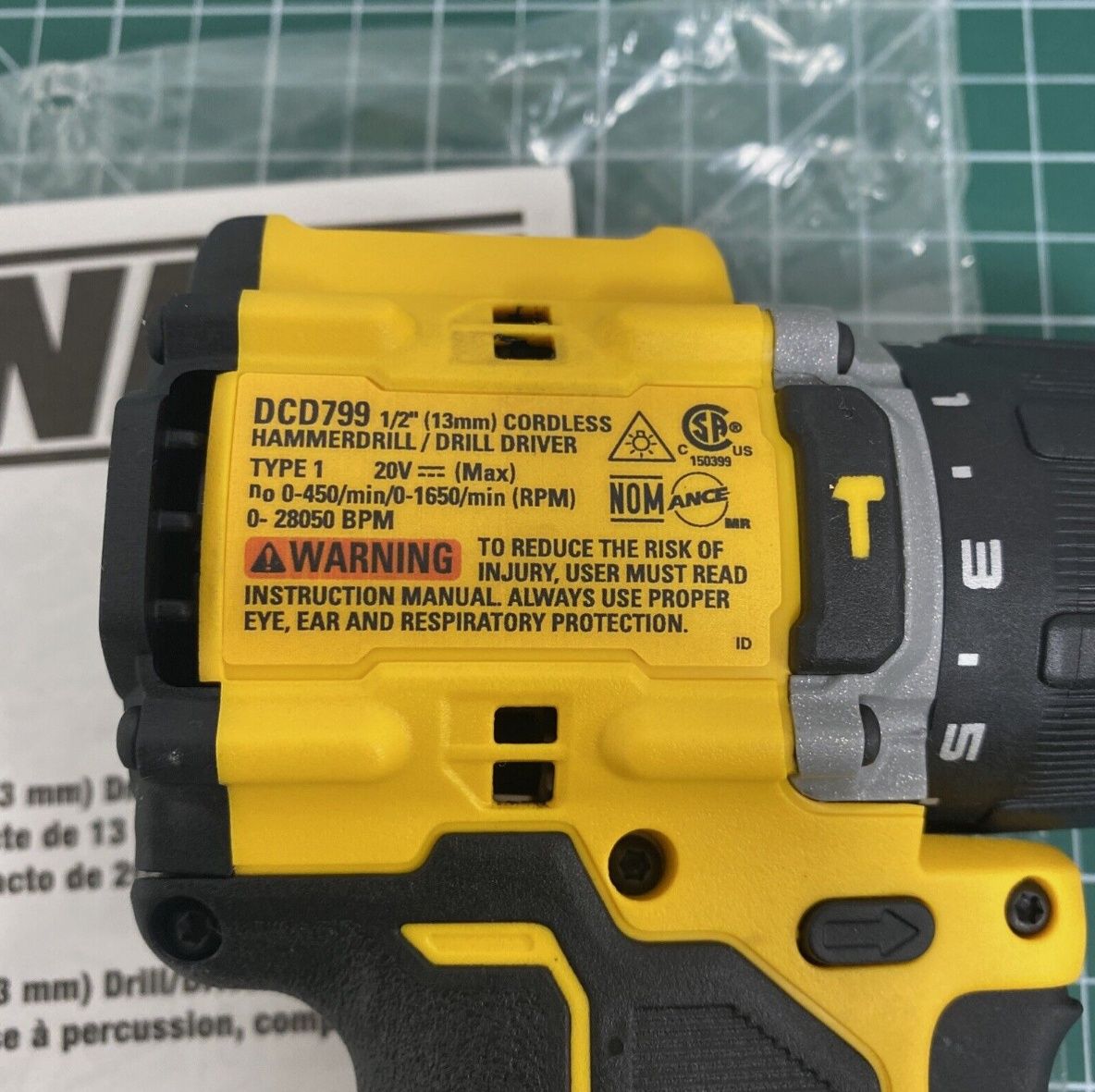 DeWALT DCD799 20V Безщітковий ударний дриль шуруповерт