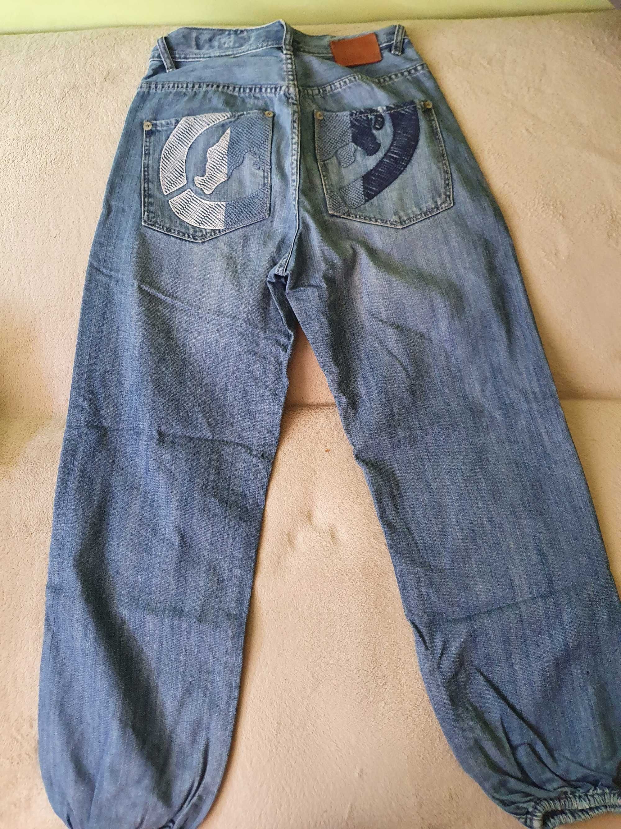 Spodnie ECKO UNLIMITED baggy jeans ECKO UNLTD rhino logo