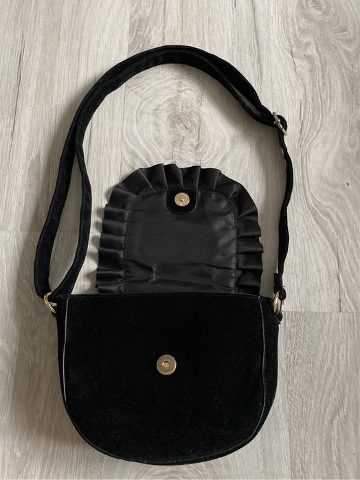 Torebka mini czarna na pasek