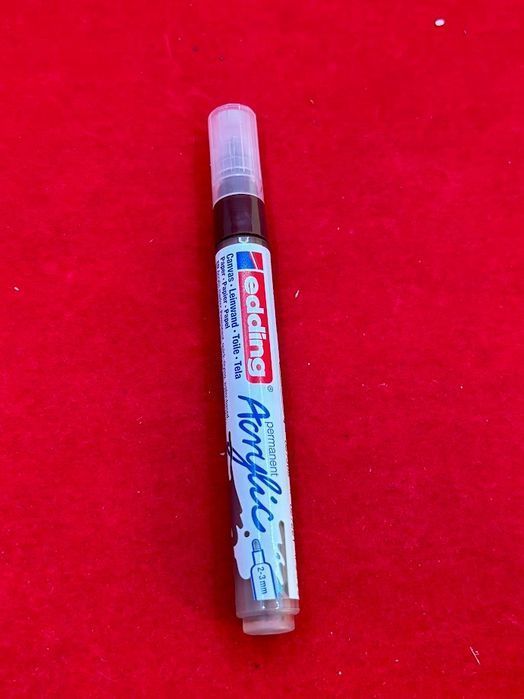 outlet edding 5300 acrylic marker fine marker permanentny brązowy