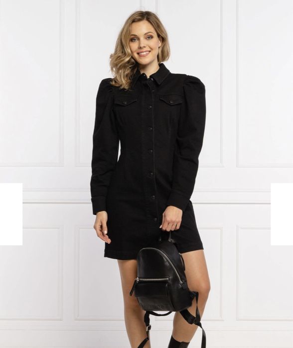 Sukienka FILNER denim czarna Silvian Heach jeans jeansowa.