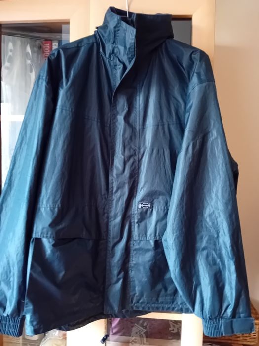 Kurtka męska duża ortalionowa z kapturem