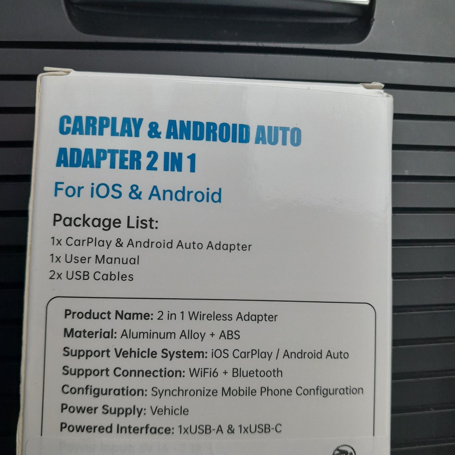 Carplay Androidauto USB