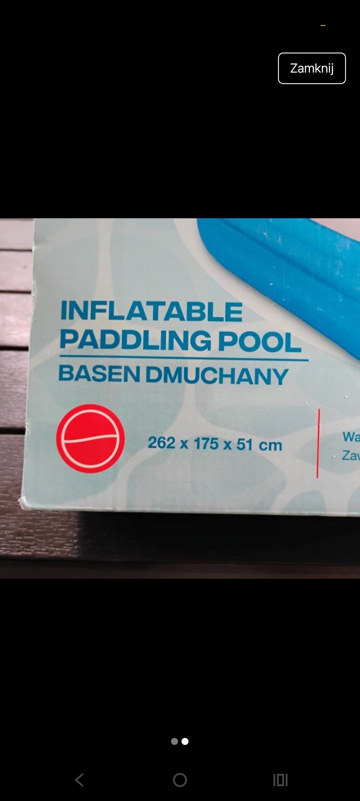 Basen dmuchany duży