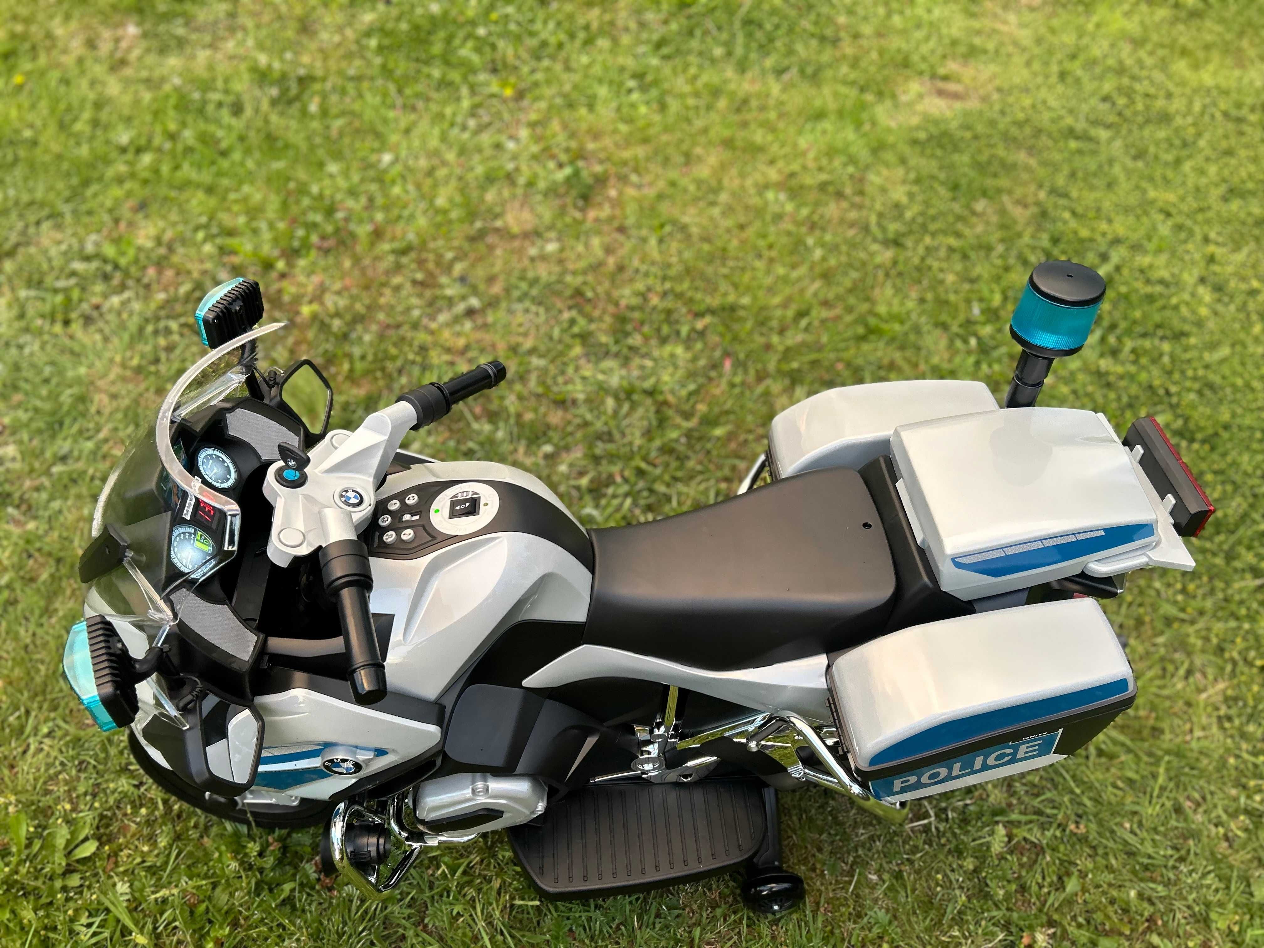 Motorek Pojazd Motor BMW Policja na akumulator auto Autko elektryczny