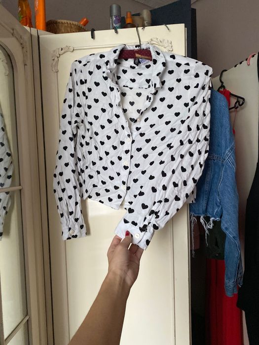 Koszula H&M w serduszka w serca 34 XS