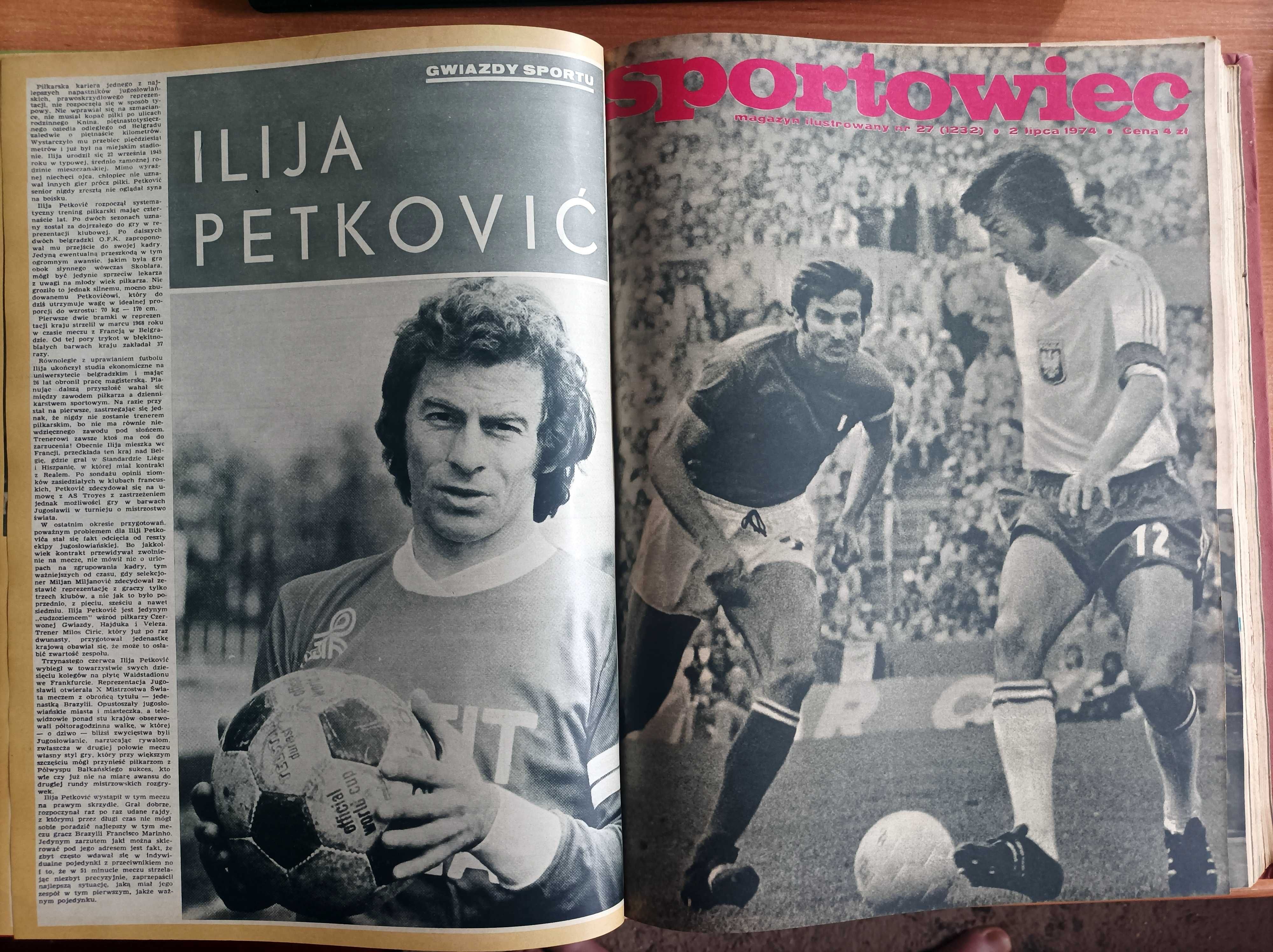 Tygodnik "Sportowiec" - rocznik 1974