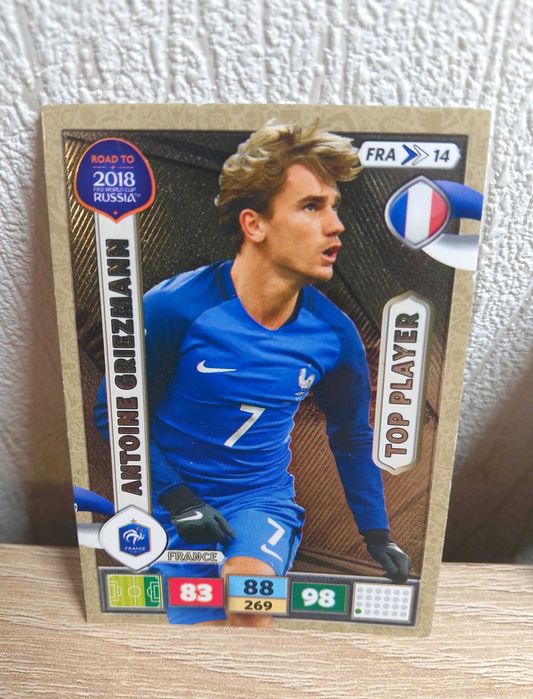 Karta Antoine Griezmann Top Player Road To World Cup Russia 2018