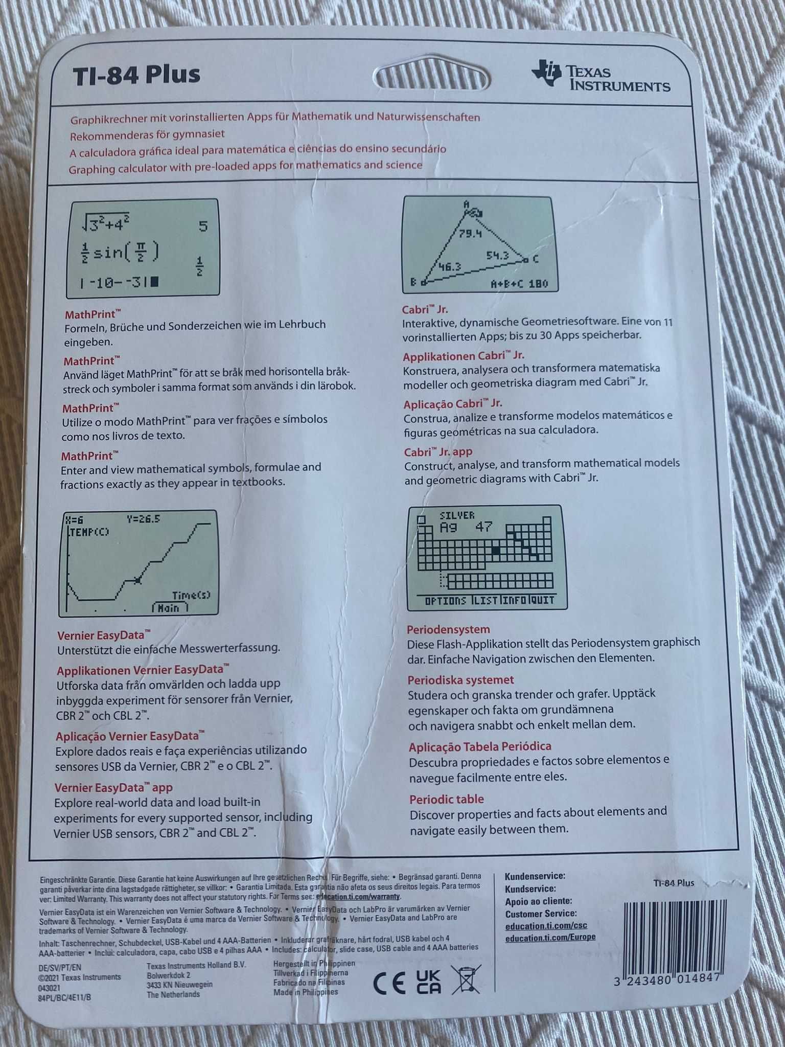 Calculadora Texas Gráfica TI-84 Plus