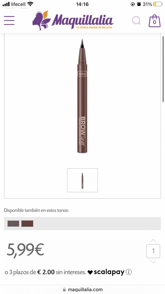 Wibo brow liner фломастер для бровей для микроблейдинга