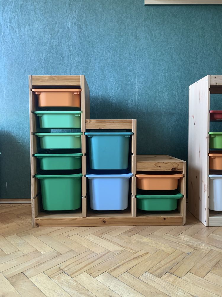 Ikea Trofast schodki regal z pojemnikami na zabawki