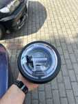 Reflektor LED 6 cali do motocykla - uniwersalny, nowy, styl Cafe Racer