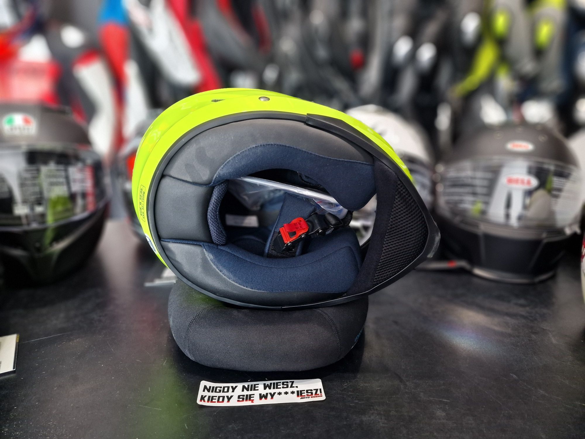 MotoSzafa Kask HJC IS-17 SOLID FLUORESCENT !gratisy/raty!