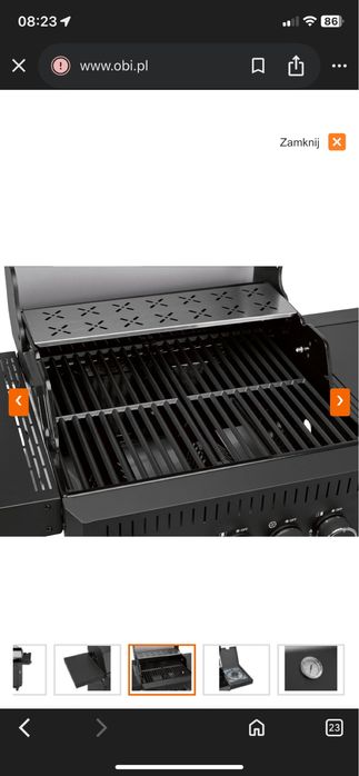 Grill gazowy z termometrem