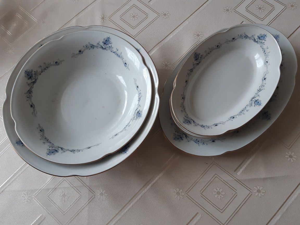 Misy, półmiski, talerzyki porcelana Bogucice