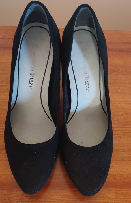 Skórzane buty szpilki Marco Tozzi
