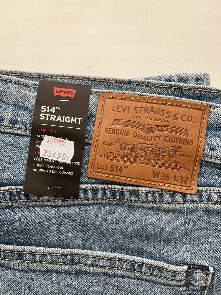 Джинси чоловічі Levi’s 514 Straight Lot 514 W36/L32