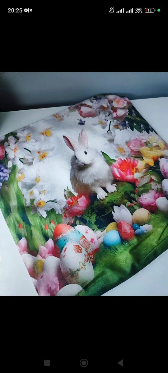 Poszewka na poduszkę królik Wielkanoc nowa