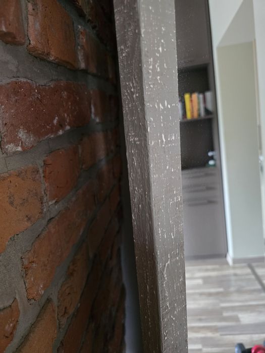 Lustro w ramie z mdf na zamówienie 66 cm x 265 cm prostokąt wysokie