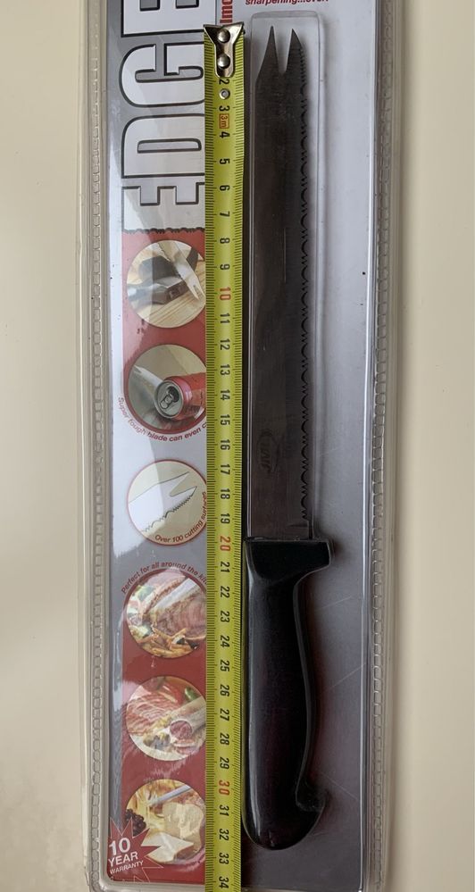 Нож кухонный универсальный 3 в 1 нержавейка 32 см