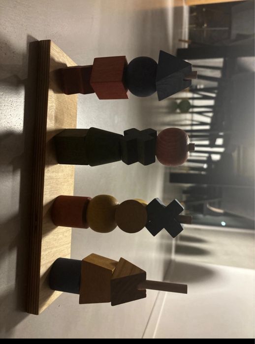 Klocki drewniane układanka wooden story xl