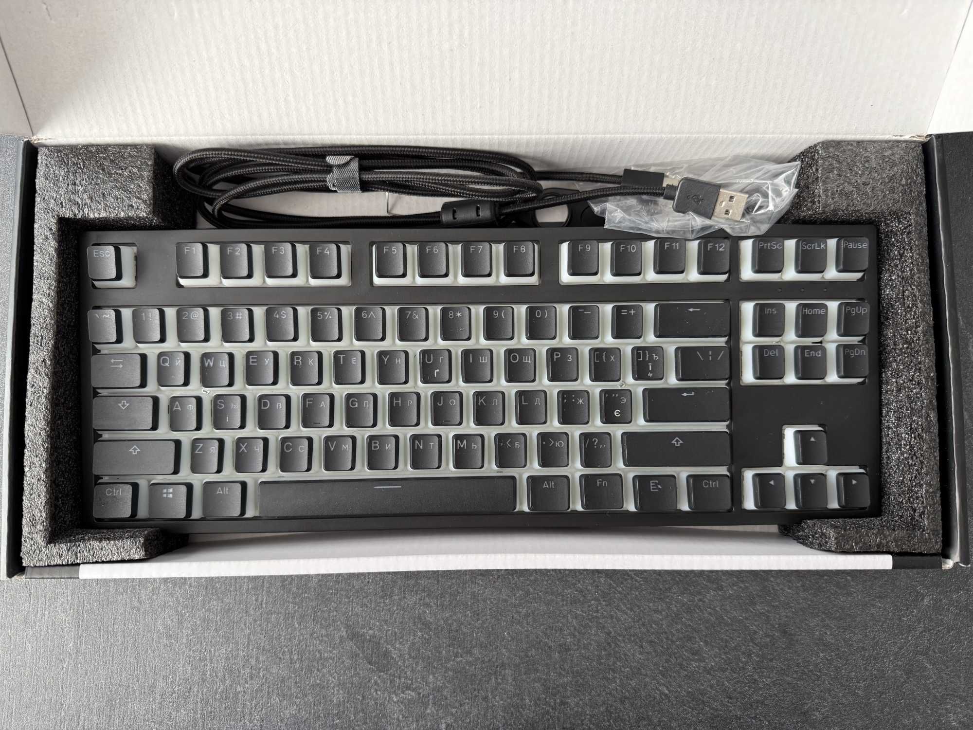Клавіатура DARK PROJECT KD87A Gateron Cap Teal