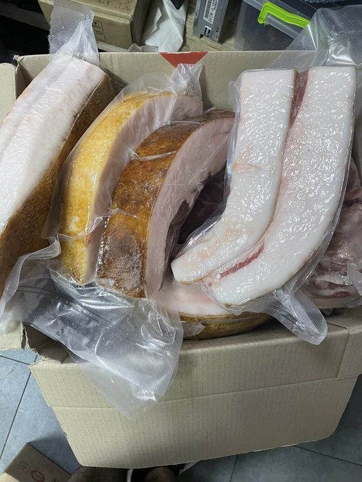 Сало домашнє. Хребтове, бочок, генеральське, різне