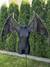Duże Smocze skrzydła diabelskie czarne cosplay