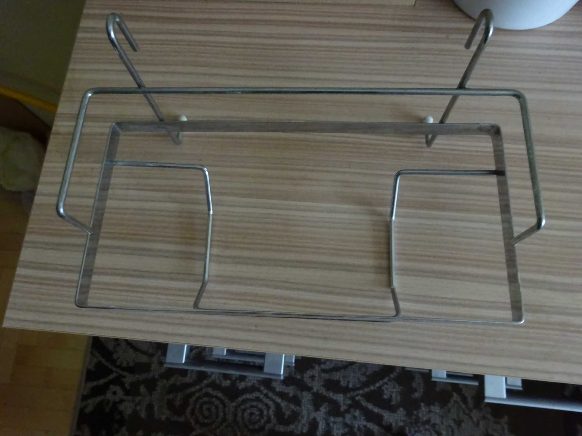 metalowa półka na papier kuchenny  do powieszenia na relingi