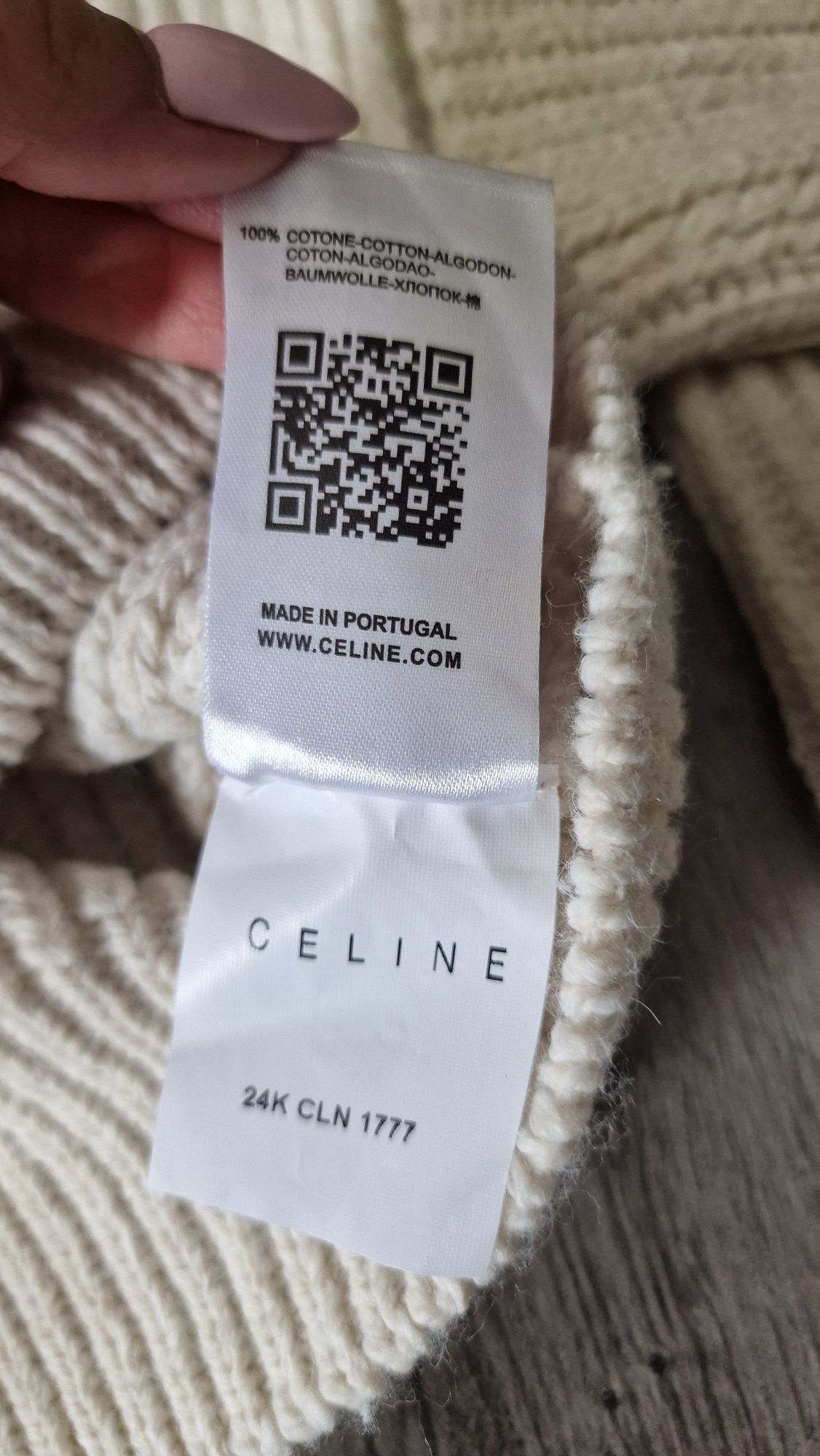 Sweter Celine nietoperz