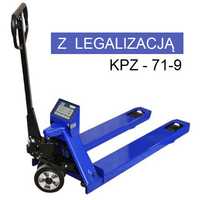 Wózek paletowy z wagą KPZ 71-9 z legalizacją