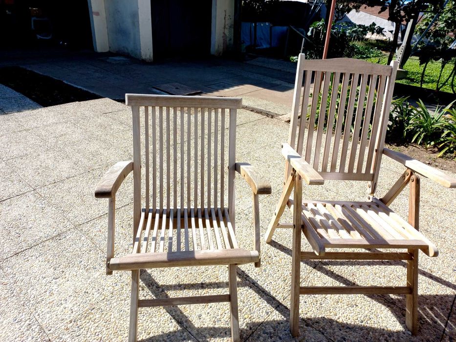 Mesa em madeira de jardim