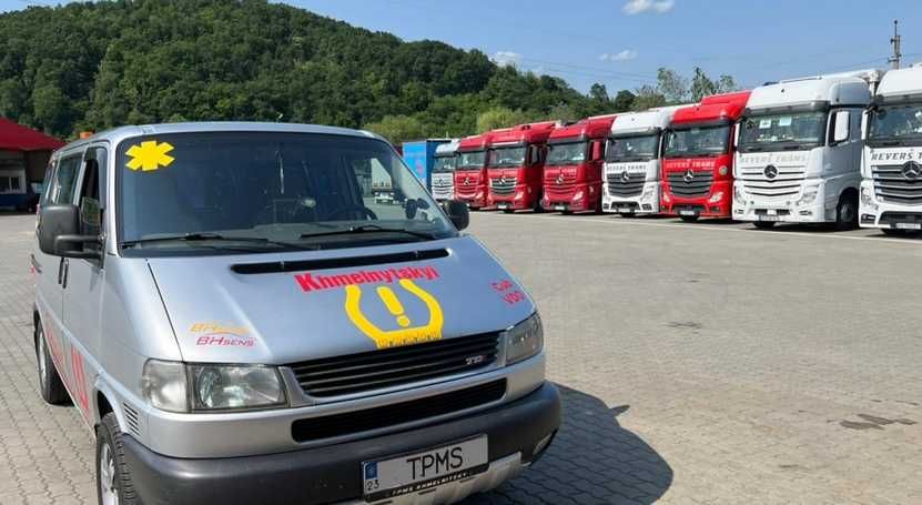 Датчики тиску  шин TPMS авто 4-6 коліс для автобусів спарка