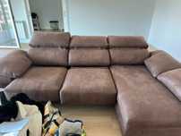 Sofa em pele sintetica
