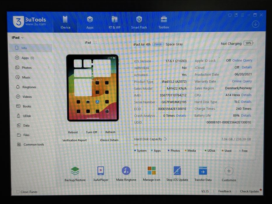 iPad Air 4 (A2072) - 256GB - Cellular (LTE) - faktura VAT 23%