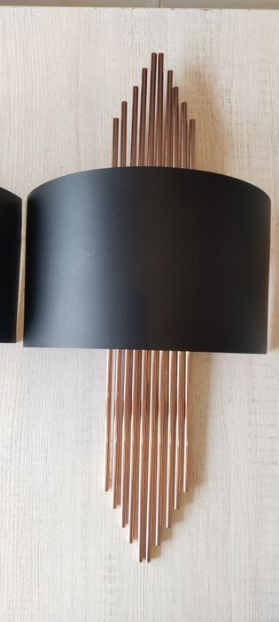 Kinkiety X2 617 a z prętami koloru miedzi