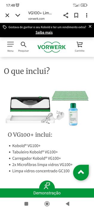 Kobold VG100+ Aspirador de Vidros