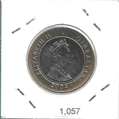 Gibraltar - - - 2 Libras - 2004 - - - "Captura de Gibraltar" - - Moeda