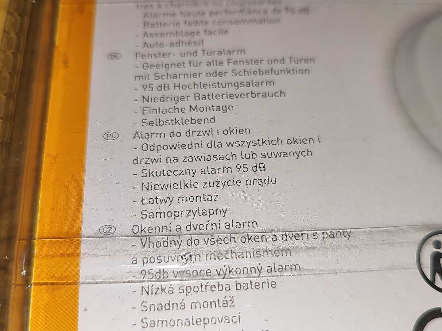 Alarm Na Drzwi i Okna Grundig 4 Sztuki Nowe 95dB