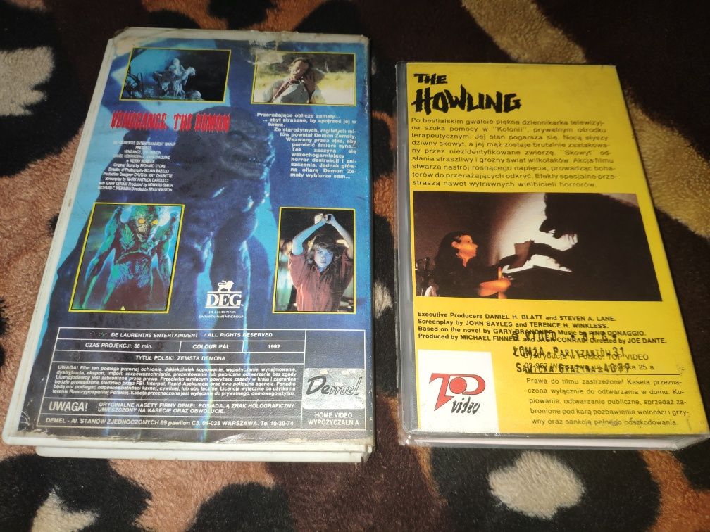 Skowyt, Zemsta demona - Dyniogłowy - Horrory na VHS
