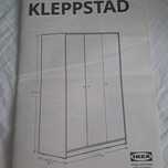 Szafa trzydrzwiowa biała Ikea Kleppstad Nowa 117/176/55