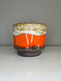 Ceramiczna osłonka Fat Lava, donica Dumler&Breiden. Niemiecka ceramika