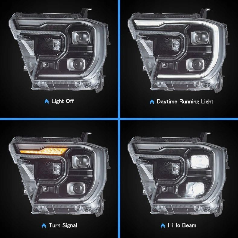 Reflektory Lampy kpl Full Led Performance Raptor look Ford Ranger VI mk6 t9